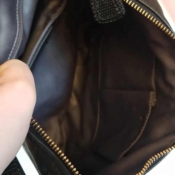 COACH black leather handbag - Picture 5 of 12